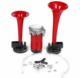 12V/24V Universele Krachtige En Duurzaam Super Loud Dual Tone Luchthoorn Set Trompet Compressor Voor Motorfiets auto Boot Truck