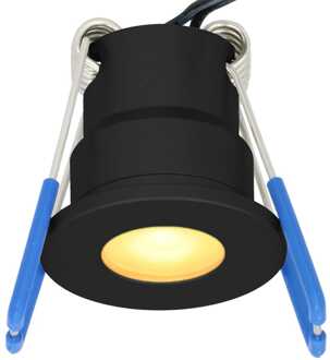 12V 3W - Mini LED Inbouwspot - Zwart - Verzonken - Verandaverlichting