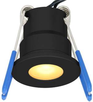 12V 3W - Mini LED Inbouwspot - Zwart - Verzonken - Verandaverlichting