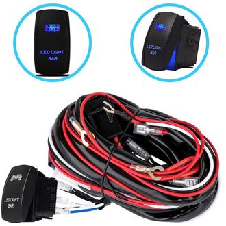 12V/40A Auto Mistlamp Kabelboom Aan/Uit Schakelaar Led Verlichting Schakelaar Voor Off-road Spotlights Schakelaar Relais Kit