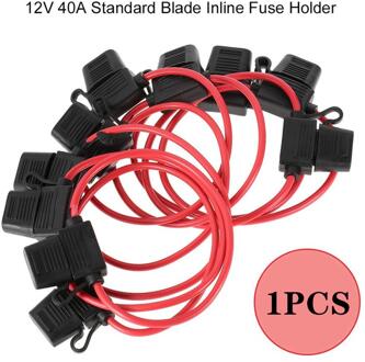 12V 40A Professionele Ce Standaard Cc2 Smeltbare Blade Inline Auto Zekeringhouder Waterdicht Voor Auto Motobike Stofdicht Cover MULTI