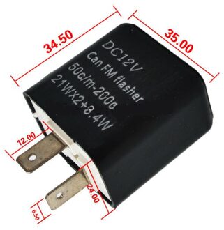 12V 42W 2-Pin Knipperautomaat Motorfiets Blinker Verstelbare Led Knipperautomaat Richtingaanwijzer Voor Harley kawasaki Suzuki