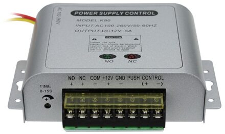 12V 5A Universele Voeding voor Toegangscontrole Systeem met AC90V-260V