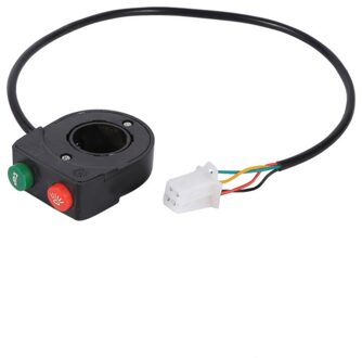 12V 7/8 "Motorfiets Koplamp Hoorn Hoofd Lichtschakelaar Black Aan-uit Knop Stuur Schakelaar Voor Motorfiets Scooter
