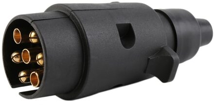 12V 7 Manier Ronde Standaard Europese Auto Plug Connector Plastic Auto Trailer 7 Pin Socket Stekkers Voor Aanhangwagens auto Accessoires