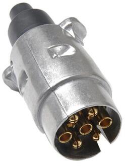 12V 7 Pin Ronde Caravan Trailer Truck Aluminiumlegering Plug Adapter Connector