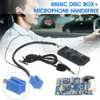 12V Auto Bluetooth Adapter Aux Kabel Handenvrij Microfoon Set Auto Muziek Audio Receiver Voor Volkswagen B5/Polo/bola/Golf/Kever A6