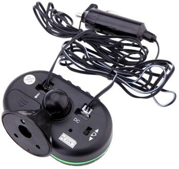 12V Auto Digitale Thermometer Voltmeter Klok Wekker Monitor Multi-Functie Automatische Instrument Klok oranje en blauw