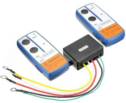 12V Auto Draadloze Lier Elektrische Afstandsbediening Met Handmatige Zender Set Truck Atv Suv Vrachtwagen Voertuig Trailer Kit 2 24V