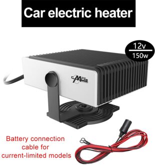 12V Auto Heater/Auto Heater/Sigarettenaansteker, auto Batterij Kan Voeding/150W In Winter/Auto Heater / 5 Seconden Verwarming 12V accu kabel