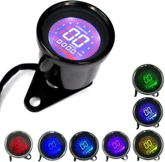 12V Backlight Lcd Digitale Motorfiets Snelheidsmeter Toerenteller Kilometerteller Oliepeilmeter Motorfiets Accessoires Instrumenten