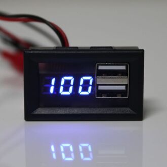 12V Batterij Capaciteit Indicator Voltage Gauge Power Meter met QC 2.0 3.0 Quick Charge USB Uitgang qiang