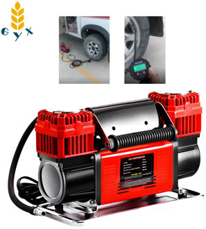 12v car air pump/60 two-cylinder car inflator to hit the desert off-road high-power high-pressure inflator/24V car tire air pump