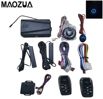 12V Car Alarm Remote Control Car Keyless Entry Engine Start Alarm System Push Button Remote Starter Stop Auto Anti-theft System