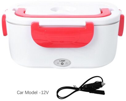 12V Draagbare Elektrische Auto Voedsel Verwarming Lunchbox 40W Rvs Lunchbox Met Auto-oplader Adapter En lepel 03
