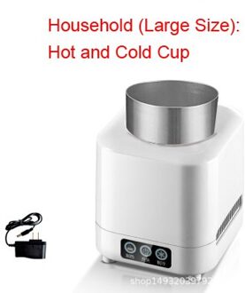 12V Dual-gebruik Thuis en Auto Mini en Koude Vriezer Cup Draagbare Verwarming Cooling Fles Koelkast Drank kan Koeler Houder groot size home