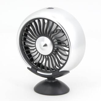 12V Elektrische Auto Ventilator 360 Graden Draaibare Led Auto Auto Koeling Air Circulatiepomp Fan Multi-Functionele Fan Voor van Suv Rv Boot Auto Zilver