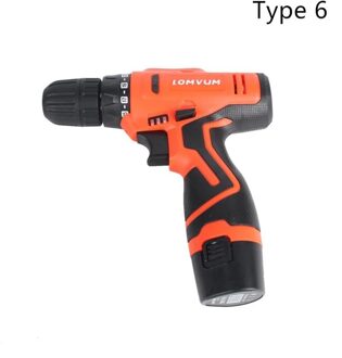 12V Elektrische Schroevendraaier Accu Boor En Schroevendraaier Lithium-Ion Batterij Oplaadbare Handheld Mini Boor Gereedschap type 6