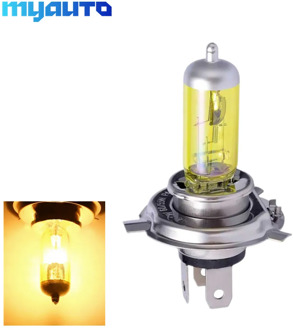 12V H4 55W 100W Yellow Fog Lights Halogen Bulb High Power Headlight Lamp Car Light Source parking Head auto 60/55W 3000K