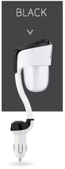 12V Ii Auto Luchtbevochtiger Met 2 Usb Autolader Poorten Auto Luchtverfrisser Purifier Aroma Olie Diffuser Aromatherapie mist Rookmachine Df zwart