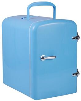 12V Koelkast Vriezer Heater 4L Mini Auto Koelkast Cooler & Warmer Elektrische Koelkast Voor Home Office Auto Koelbox Reizen koelkast blauw