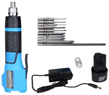 12V Koppel Verstelbare Elektrische Schroevendraaier Oplaadbare Schroevendraaier Multifunctionele Draadloze Opladen Boor Tool Eu Plug