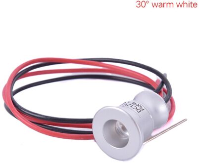 12V Led Spotlight Kast Mini Spot Light IP65 Waterdichte Verzonken Neer licht Kast Showcase Display Licht 1W Aluminium body 30 warm wit