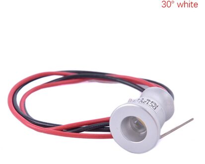 12V Led Spotlight Kast Mini Spot Light IP65 Waterdichte Verzonken Neer licht Kast Showcase Display Licht 1W Aluminium body 30 wit
