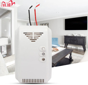 12V LPG Propane Butane Combustible Gas Leak Alarm Detector Sensor LED Flash Alarm Sound Motor Alarm Home Security Safety GT