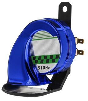 12V Luchthoorn Auto Speeker Universele Auto Motorfiets Trein Truck Boot 130DB Waterdichte Metalen Elektrische Loud Slak Air hoorn Sirene Blauw