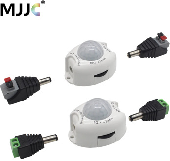 12V Motion Sensor Light Switch 5V DC Activated Timer Automatic Movement Detector ON OFF LED Strip Light PIR Motion Sensor Switch