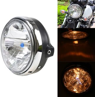 12V Motorcycle Chrome Halogeen Koplamp Lamp Voor Honda CB400/CB500/CB1300 Voor Hornet 250 Voor Hornet 600 Koplamp Farol