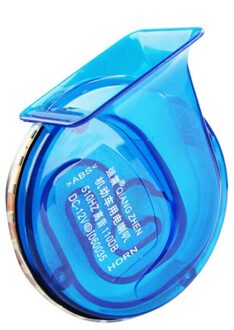 12V Motorfiets Slak Hoorn Met Led Licht Luid Clear Voice Speaker Luchthoorn Auto Motorbike Universal Elektronische Met led Lamp blauw