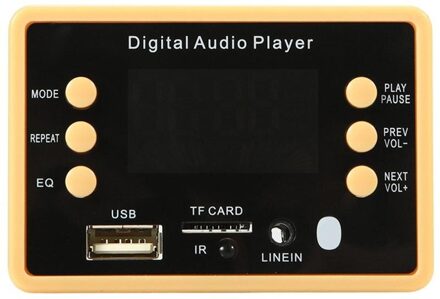 12V MP3 Player Speaker Digitale Audio Speler Auto Fm Radio Module Ondersteuning Fm Tf Usb Aux Recorders 5V