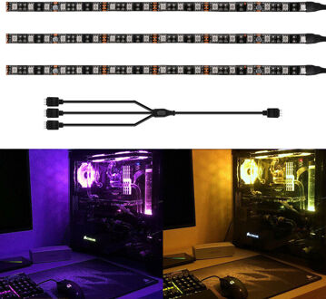 12V RGB Gaming LED Strip PC Case Verlichting 12V 4pin 5050 RGB Header (+ 12 V, g, R, B) Mainboard Controle Mid Tower DIY Aura Sync M/B waterproof / non waterproof