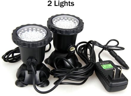 12V Rgb Led Onderwater Licht 36LED IP68 Waterdichte Aquarium Spotlight Zwemmen Zwembad Fonteinen Vijver Tank Licht Voor Landschap Decor 2 Lights nee afgelegen