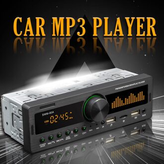 12V Stereo Auto Radio Digitale Bluetooth Handsfree MP3 Speler 60Wx4 Fm Audio Kit Usb/Sd 3.5Mm Aux input Ondersteuning Bluetooth Finder Location SW controle