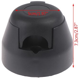 12V Trekhaak Trekhaak Socket Ronde Europese Standaard Trailer Socket Zwart Frosted Materialen Trailer Socket