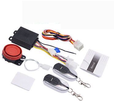 12V Universele Motorfiets Alarmsysteem Scooter Anti-Diefstal Alarmsysteem Twee Stuks Controle Sleutelhanger
