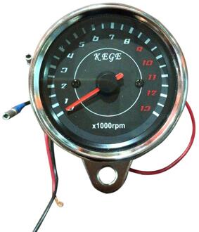 12V Universele Motorfiets Toerenteller Meter Led Backlight 13K Rpm Shift Motorfiets Digitale Toerenteller Olie Brandstof Hendel Gauge