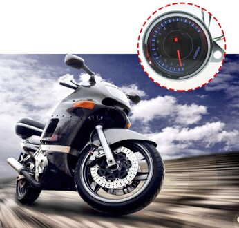 12V Universele Motorfiets Toerenteller Meter Led Backlight 13K Rpm Shift Motorfiets Digitale Toerenteller Olie Brandstof Hendel Gauge