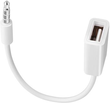 12V Usb 2.0 Female Naar MP3 Dc 3.5Mm Male Aux Audio Plug Jack Converter Cable Cord High Fidelity anti-Jamming Auto Accessoires wit