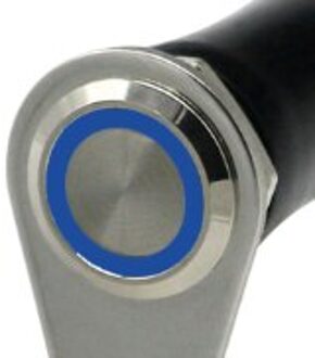 12V Waterdichte 7/8 "22 Mm Motorcycle Stuur Schakelaars Mount Koplamp Gevaar Rem Mistlamp Op Uit Schakelaar knop blauw LED switch