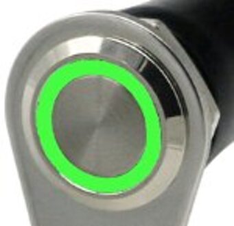 12V Waterdichte 7/8 "22 Mm Motorcycle Stuur Schakelaars Mount Koplamp Gevaar Rem Mistlamp Op Uit Schakelaar knop groen LED switch