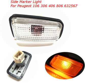 12V Zijmarkeringslicht Repeater Lamp Fit Voor Citroen Berlingo Fiat Peugeot Expert Partner 106 306 406 806 Auto richtingaanwijzer