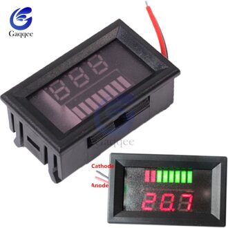 12V Zuur Lood Lood-zuur Batterij Niveau Indicator Digitale Batterij Tester Lithium Batterij Capaciteit Meter Led Voltmeter dual