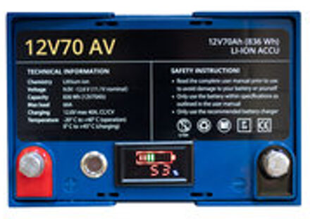 12V70AV lithium accu