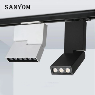 12W LED Track Light Adjustable Spotlight Wall Light Track Lighting For Shop Hotel Wall Painting Decoration Rail Spotlights