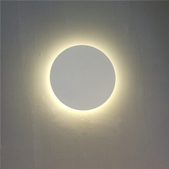 12W tuin wandlamp acryl Veranda Gangpad Gang outdoor led muur Aluminium acryl wit een ronde / wit kleur 6000K