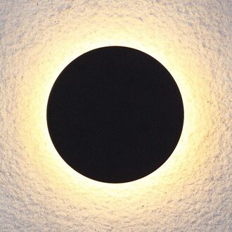 12W tuin wandlamp acryl Veranda Gangpad Gang outdoor led muur Aluminium acryl zwart een ronde / warm wit 3000K